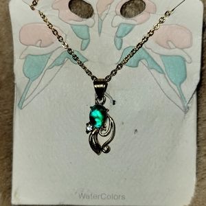 Green Pendant Necklace